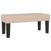 vidaXL Boxspringbett Matratze Cappuccino-Braun 120x190 cm Kunstleder