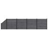 vidaXL zaunset 5 pcs 792 x 186 cm WPC und Aluminium Grau