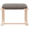 vidaXL Fu&szlig;hocker Taupe 51x41x40 cm Stoff