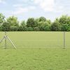 vidaXL Geschwei&szlig;ter Drahtzaun Silber 0,8 x 100 m