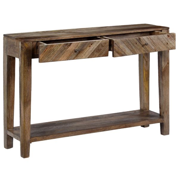 vidaXL Konsolentisch Mangoholz Massiv 118 x 30 x 80 cm