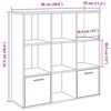 vidaXL B&uuml;cherschrank Altholz-Optik 98x29x97,5 cm Holzwerkstoff