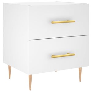 vidaXL Nachttisch Wei&szlig; 40x35x47,5 cm Holzwerkstoff