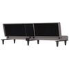 vidaXL Schlafsofa mit Getr&auml;nkehaltern Taupe Stoff