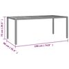 vidaXL 9-tlg. Garten-Bistro-Set mit Kissen Grau Poly Rattan