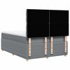 vidaXL Boxspringbett mit Matratze Hellgrau 140x190 cm Stoff