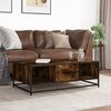 vidaXL Couchtisch R&auml;uchereiche 100x57x35 cm Holzwerkstoff und Metall