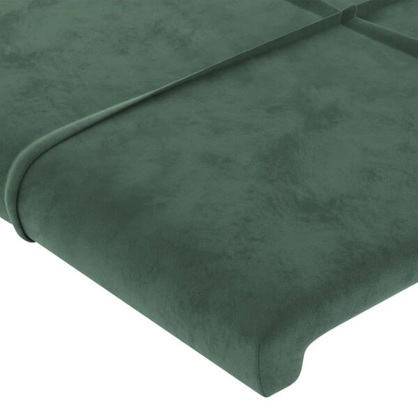 vidaXL Kopfteile 2 Stk. Dunkelgr&uuml;n 80x5x78/88 cm Samt