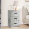 vidaXL Nachttisch Betongrau 38 x 38 x 66 cm Holzwerkstoff