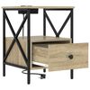vidaXL Nachttisch 2 pcs Sonoma-Eiche 41,5 x 40,5 x 55 cm Holzwerkstoff