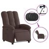 vidaXL Relaxsessel Elektrisch Dunkelbraun Stoff