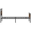 vidaXL Bettgestell ohne Matratze R&auml;uchereiche 100x190 cm Holzwerkstoff