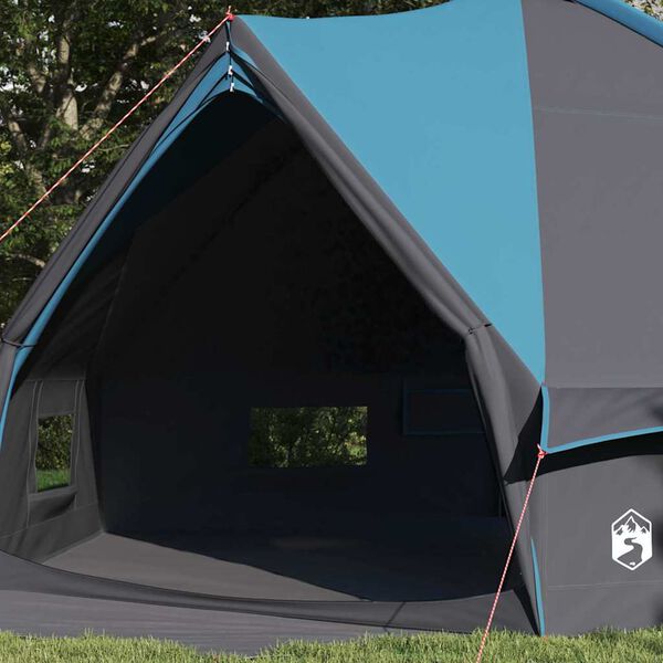 vidaXL Teepee Zelt mit Dach Blau und Grau 490 x 410 x 210 cm
