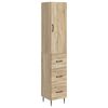 vidaXL Schrankset 2 stk. 33 x 34,5 x 90 cm Holzwerkstoff Sonoma-Eiche