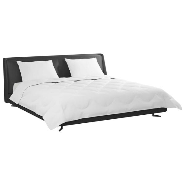 vidaXL Bettdecke mit Kissen 3 pcs Wei&szlig; Mikrofaser