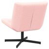 vidaXL Drehstuhl Rosa 63 x 75 x 76 cm Schafsleder