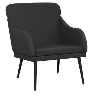 vidaXL Sessel Schwarz 63x76x80 cm Kunstleder