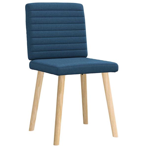 vidaXL Esszimmerst&uuml;hle 2 Stk. Blau Stoff