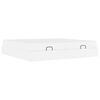 vidaXL Bettgestell mit Matratze mit Matratze 2 pcs Wei&szlig; PVC
