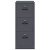 vidaXL Aktenschrank Anthrazit 44 x 50 x 106,5 cm Kaltgewalzter Stahl
