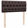 vidaXL Boxspringbett mit Matratze Dunkelbraun 120x190 cm Stoff