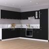 vidaXL H&auml;ngeschrank Lyon Schwarz 80x31x60 cm Holzwerkstoff