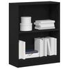 vidaXL B&uuml;cherregal Schwarz Eichen-Optik 60 x 24 x 76 cm Holzwerkstoff