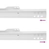 vidaXL Schubladenschiene 63 pcs Wei&szlig; Stahl