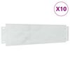 vidaXL Rasenkanten 10 pcs Silber 100 x 25 x 0,07 cm Verzinkter Stahl