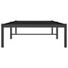 vidaXL Bettgestell Metall Schwarz 80x200 cm