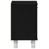 vidaXL Badezimmerschrank mit T&uuml;r Schwarz Eichen-Optik 60 x 32 x 54 cm