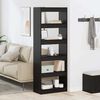 vidaXL B&uuml;cherregal Schwarz Eichen-Optik 60 x 30 x 166 cm Holzwerkstoff