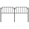 vidaXL Ersatz-Kopfteil Metall Schwarz 180 cm