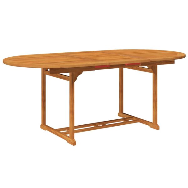 vidaXL 7-tlg. Garten-Essgruppe Massivholz Akazie 150-200 cm