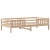 vidaXL Massivholzbett mit Dach 90x190 cm Kiefer