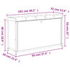 vidaXL Schuhbank mit Klappe R&auml;uchereiche 102x32x56 cm