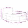 vidaXL Boxspringbett Hellgrau und Wei&szlig; 120 x 200 cm Cordstoff