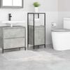 vidaXL Anti-Rutsch Badematten-Set 3 pcs Grau PP