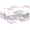 vidaXL Garten-Sofa-Set 9 pcs Schwarz Poly-Rattan