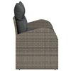 vidaXL Gartensofa Grau 124 x 62 x 69cm Poly-Rattan