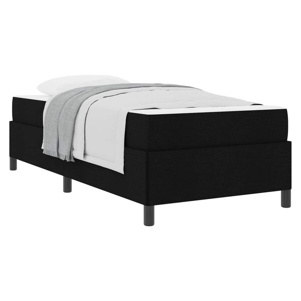 vidaXL Boxspringbett Schwarz 80 x 200 cm Stoff