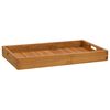 vidaXL Serviertablett 60x35 cm Massivholz Teak