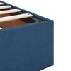 vidaXL Ottoman-Bett mit Matratze Blau 140x200 cm Stoff