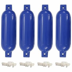 vidaXL Bootsfender 4 Stk. Blau &Oslash; 14x50 cm PVC