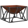 vidaXL Feuerstelle Braun 50 x 50 x 35 cm Wetterfeststahl