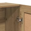 vidaXL B&uuml;cherschrank Artisan-Eiche 82,5x30,5x115 cm Holzwerkstoff