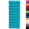 vidaXL Premium Waschhandt&uuml;cher SOLUND 10 St&uuml;ck T&uuml;rkis 30x30 cm 600 g/m&sup2;