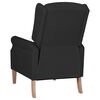 vidaXL Relaxsessel Verstellbar Schwarz Stoff