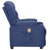 vidaXL Massagesessel Blau Stoff