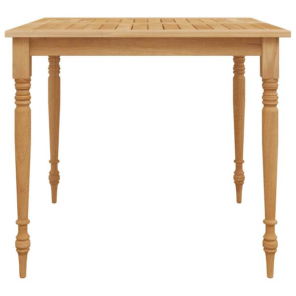 vidaXL 3-tlg. Garten-Essgruppe Massivholz Teak